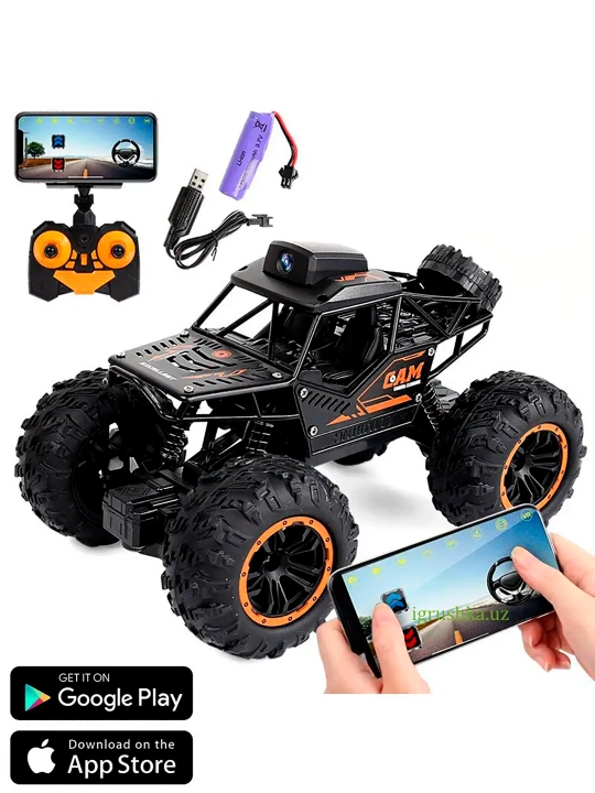 CAM Climbing Bigfoot Wi-Fi kamerali radio boshqaruvli yo'ltanlamas