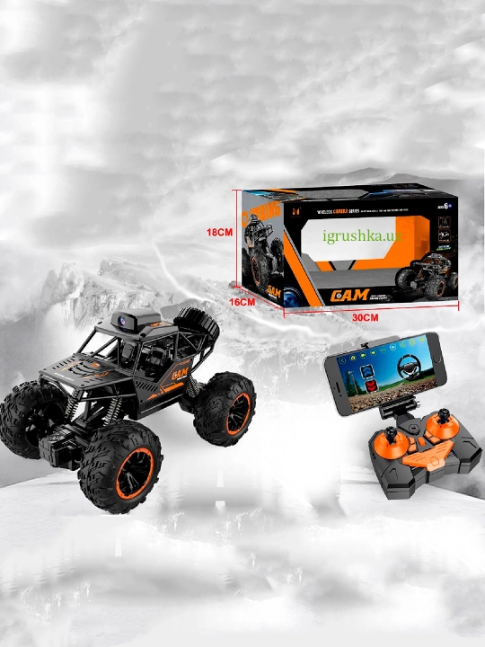 CAM Climbing Bigfoot Wi-Fi kamerali radio boshqaruvli yo'ltanlamas