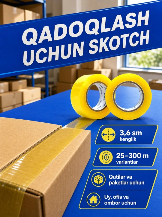 Yopishqoq qadoqlash tasmasi - 