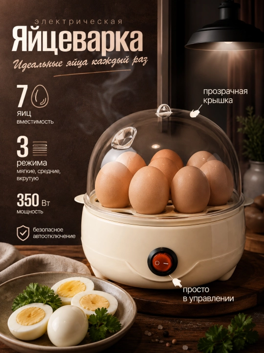 Электрическая яйцеварка для быстрого приготовления - 