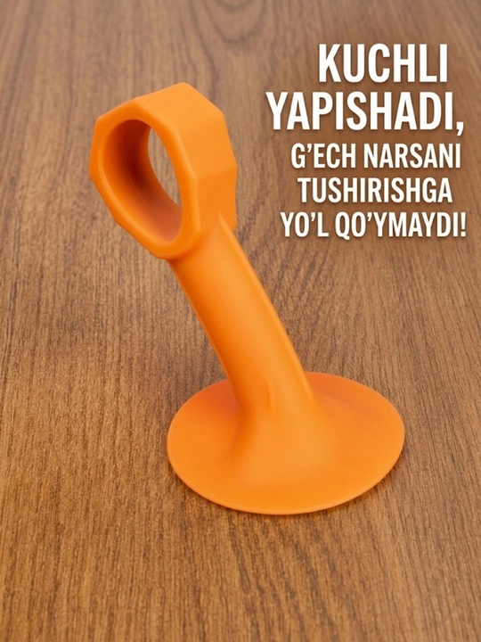 Eshik va devor himoyasi uchun universal silikon so‘rg‘ich
