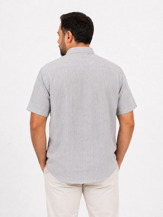 Lyon Classic Linen Casual 2XL-3XL erkaklar zig‘ir tolali ko‘ylagi