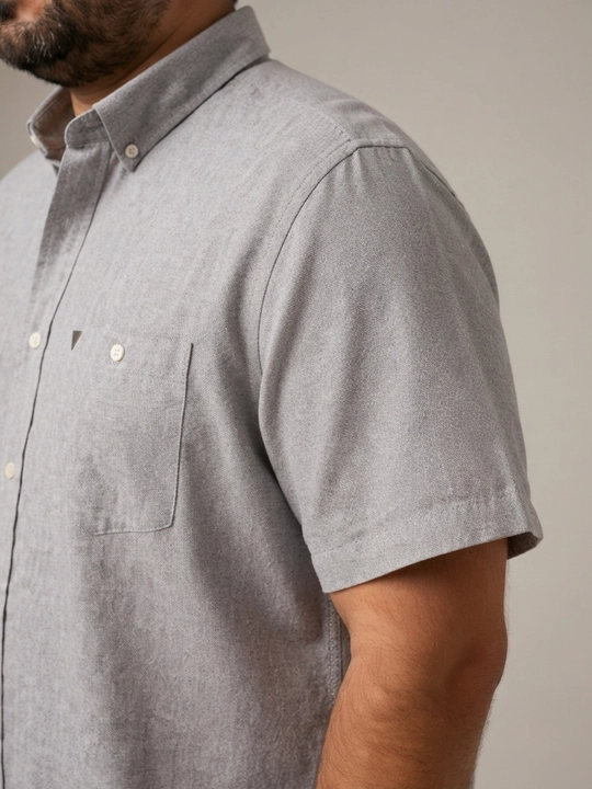 Lyon Classic Linen Casual 2XL-3XL erkaklar zig‘ir tolali ko‘ylagi