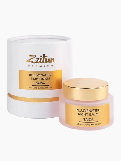 Ночной бальзам для лица Zeitun Premium Saida с 24K золотом, 50 мл - 
