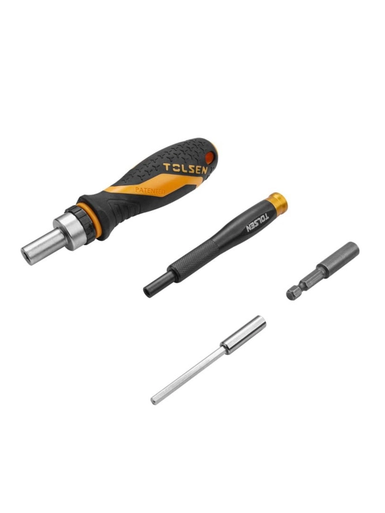 Набор вставок (бит) TOLSEN 1/4", PH, PZ, Hex, Torx, Slotted, 56 предметов 20187