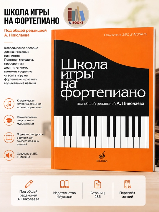 Школа игры на Фортепиано под редакцией А.Николаева - 