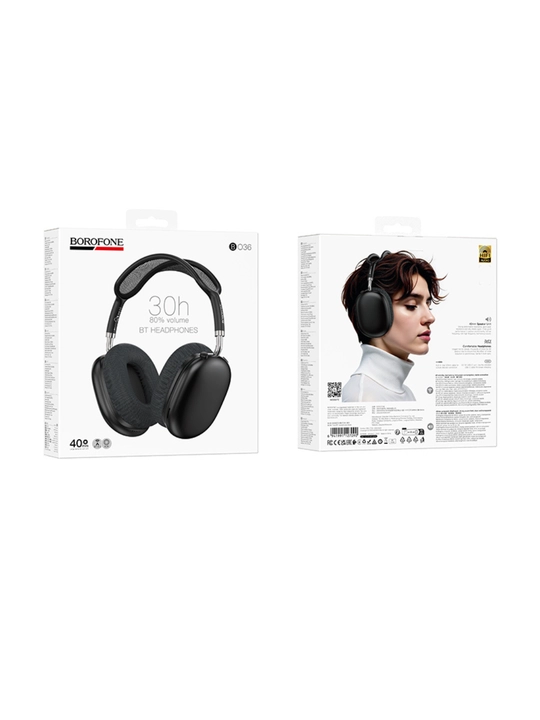 Borofone BO36 Simsiz Bluetooth naushnik, Bluetooth 6.0, 30 soatgacha, mikrofonli,
