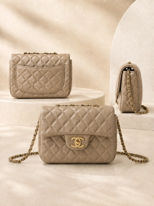 CHANEL ayollar uchun mini yelka sumkasi, zanjirli, 15×11×6 sm