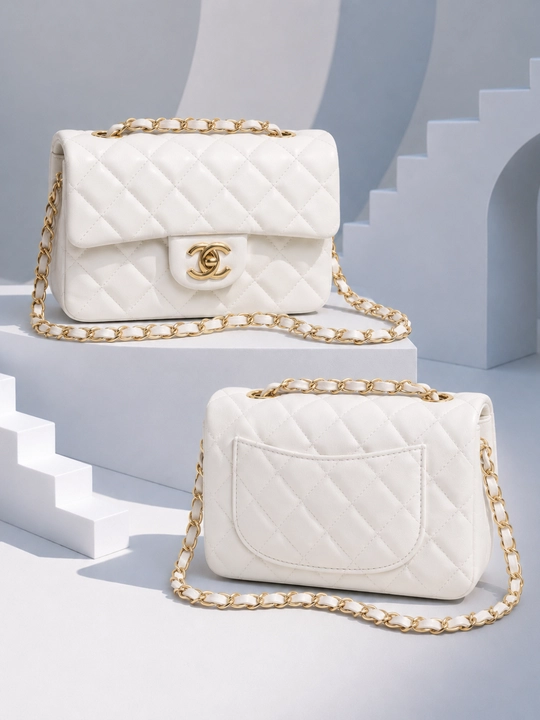 CHANEL ayollar uchun mini yelka sumkasi, zanjirli, 15×11×6 sm