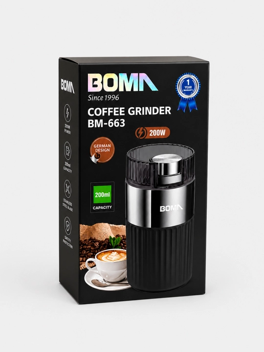 Elektr kofe maydalagich BOMA BM-661, 150 Vt, 300 ml, ko‘p funksiyali