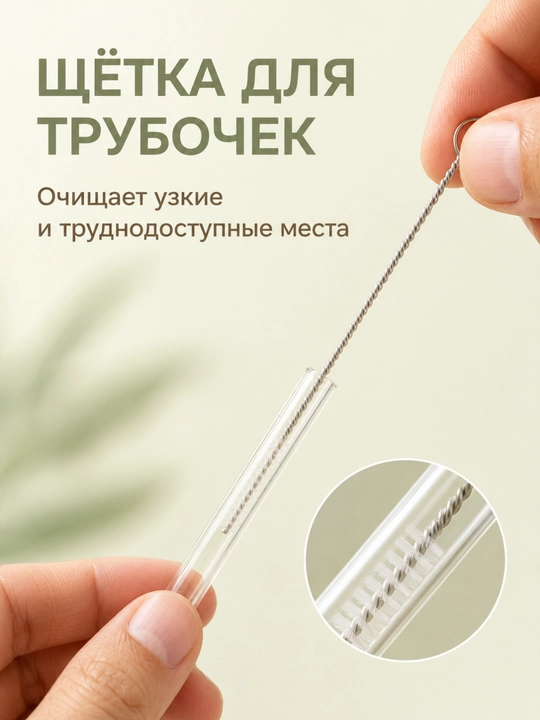 Набор силиконовых щёток для мытья бутылочек, сосок и трубочек, 3 предмета