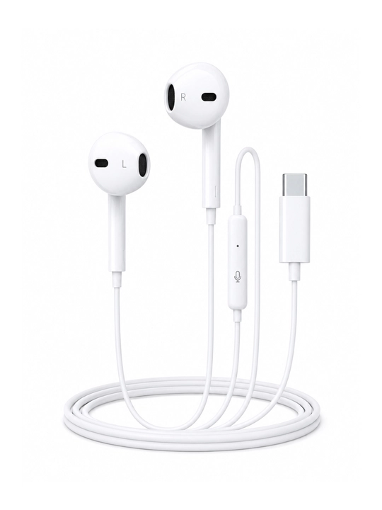 Simli quloqchin Type-C va Lightning mikrofonli naushnik