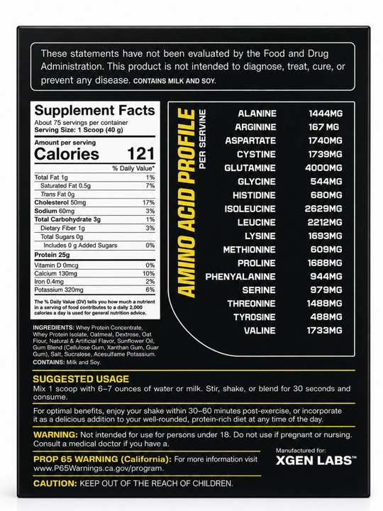 Protein MUSCLE WHEY 100% PROTEIN, 1-3-7 kg