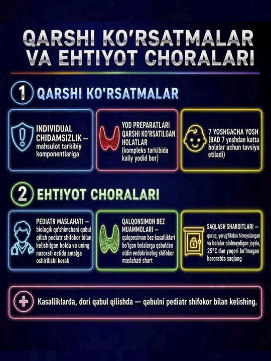 GLS Мультивитамины для детей и подростков, витамины и минералы, 60 капсул