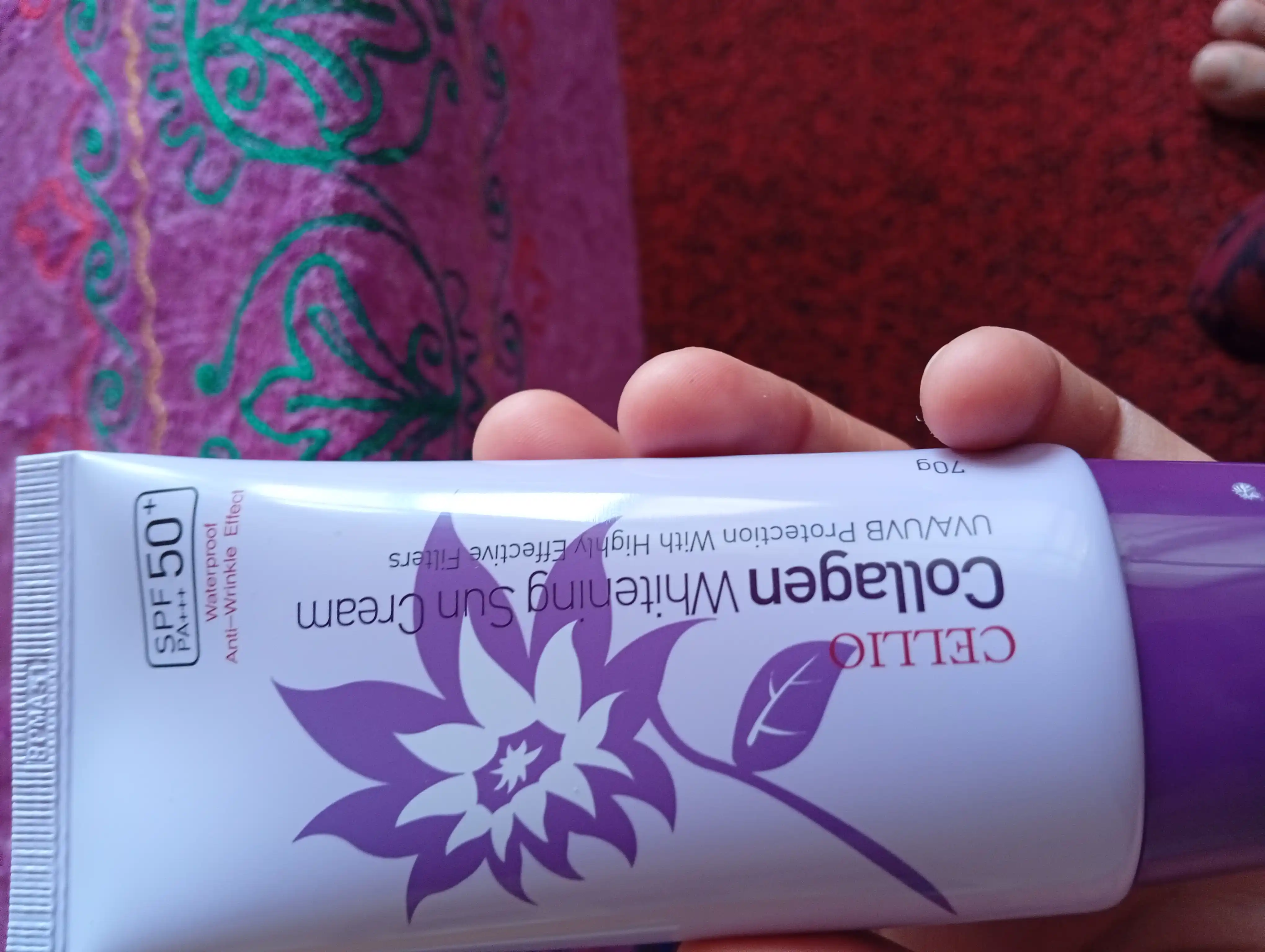 Yuz uchun namlantiruvchi va quyoshdan himoya qiluvchi krem, Dr.Cellio 98%, SPF 50+, Koreya