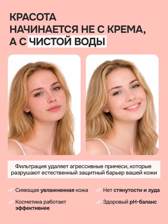 Фильтр для душа от хлора и примесей, сменный картридж