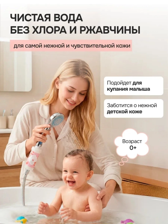 Фильтр для душа от хлора и примесей, сменный картридж