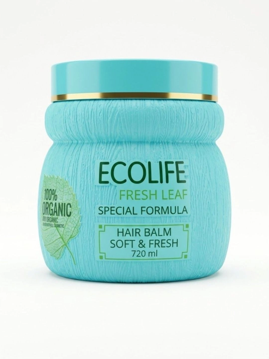 Ecolife Yangi barg soch balzami (Yumshoqlik va tazelik/mayinlik) - 