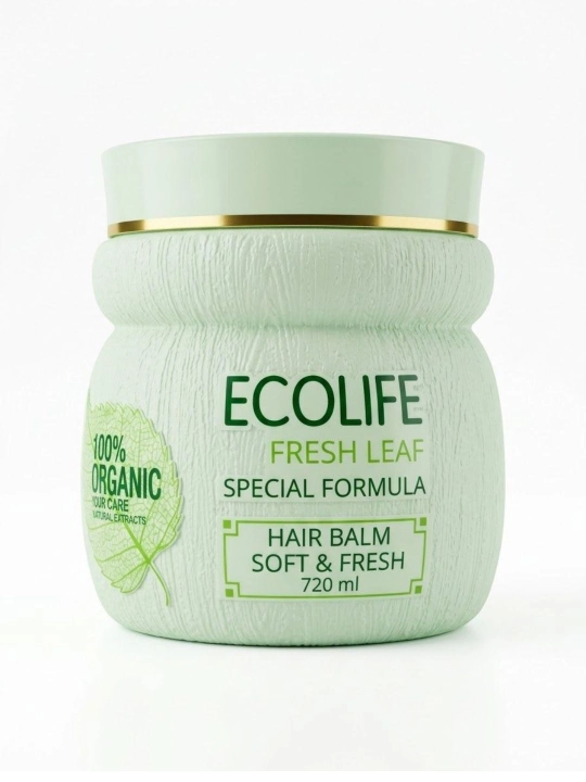 Ecolife Yangi barg soch balzami (Yumshoqlik va tazelik/mayinlik) - 