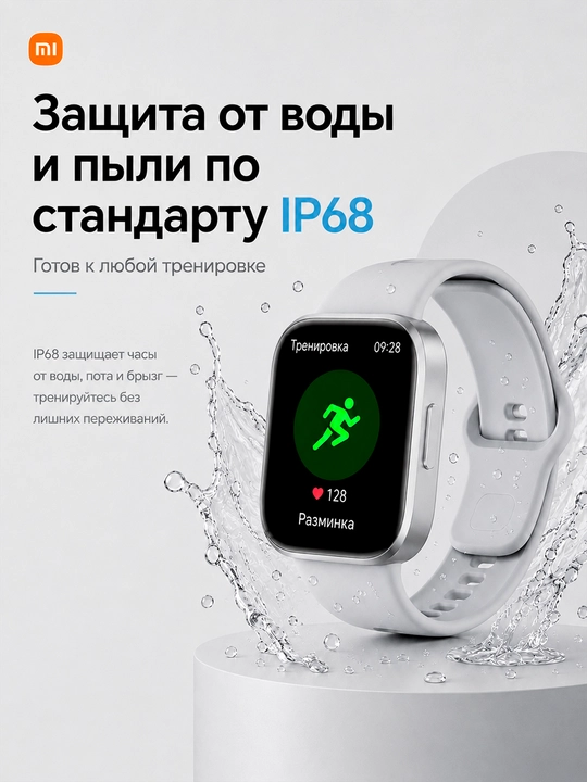 Смарт-часы REDMI Watch 6 Active, AMOLED 1,85″, Bluetooth-звонки, IP68, до 18 дней