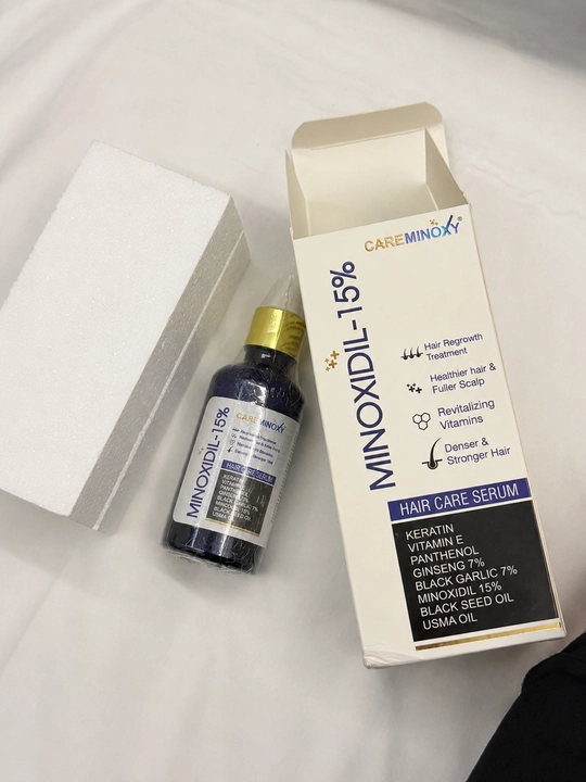 Minoksidil, Minoxidil 15% – soch va soqol o‘stirish uchun svirtka