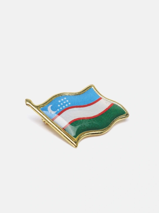 Nishon O'zbekiston bayrog'i, metall