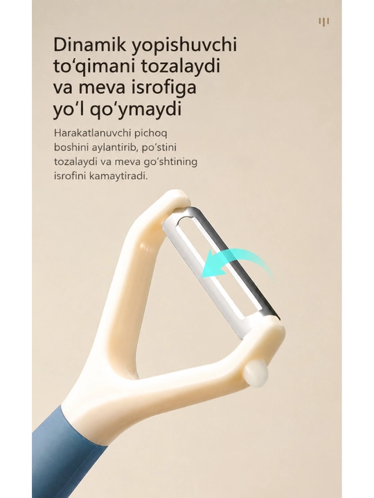 Sabzavot va mevalar uchun Y-simon po‘st tozalagich (zanglamaydigan po‘lat)