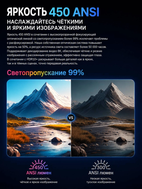 Smart proektor TP 360, videoproektor, Android 14