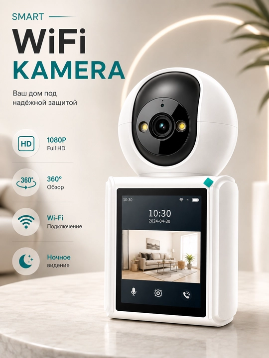 Камера видеонаблюдения, Умная Wi-Fi камера, камера 360 Full HD - 