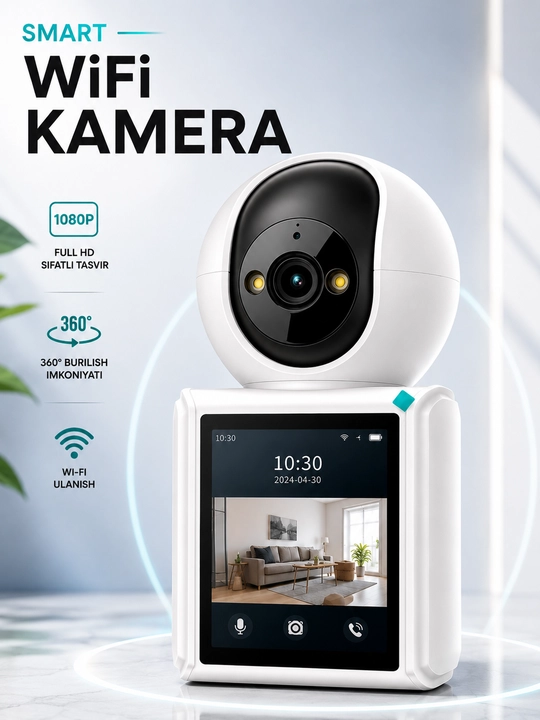 Камера видеонаблюдения, Умная Wi-Fi камера, камера 360 Full HD - 