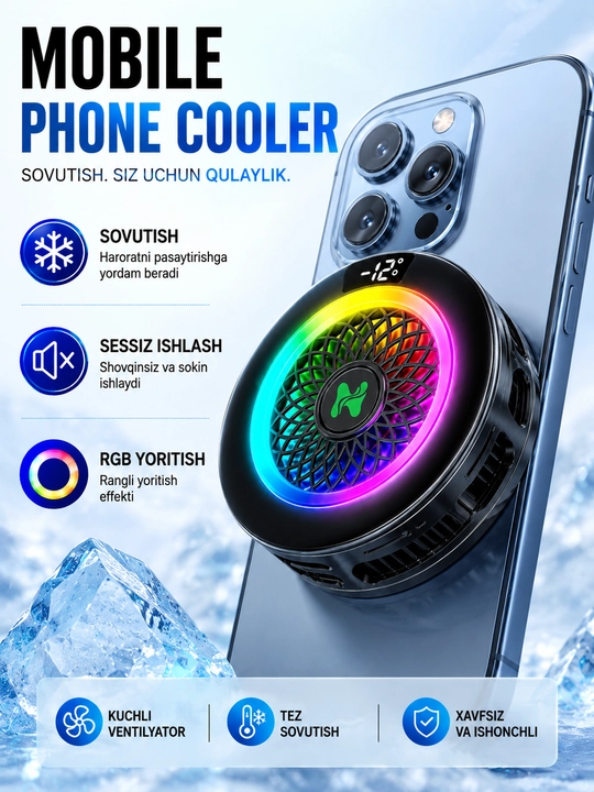 Telefon uchun kuller,Telefonlar va smartfonlar uchun sovutgich - 