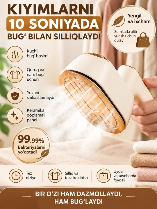 Qulay bo'lgan mini dazmollar - 