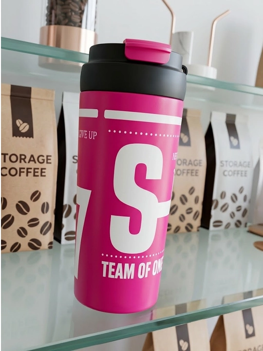 Термокружка Coffee 550 мл, нержавеющая сталь, с крышкой, термостакан для кофе