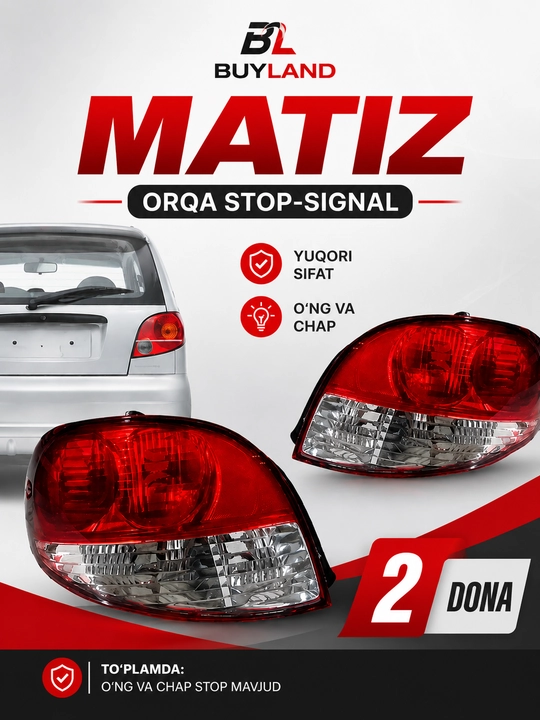 Matiz Midnight orqa stop-fori, sifati yaxshi - 
