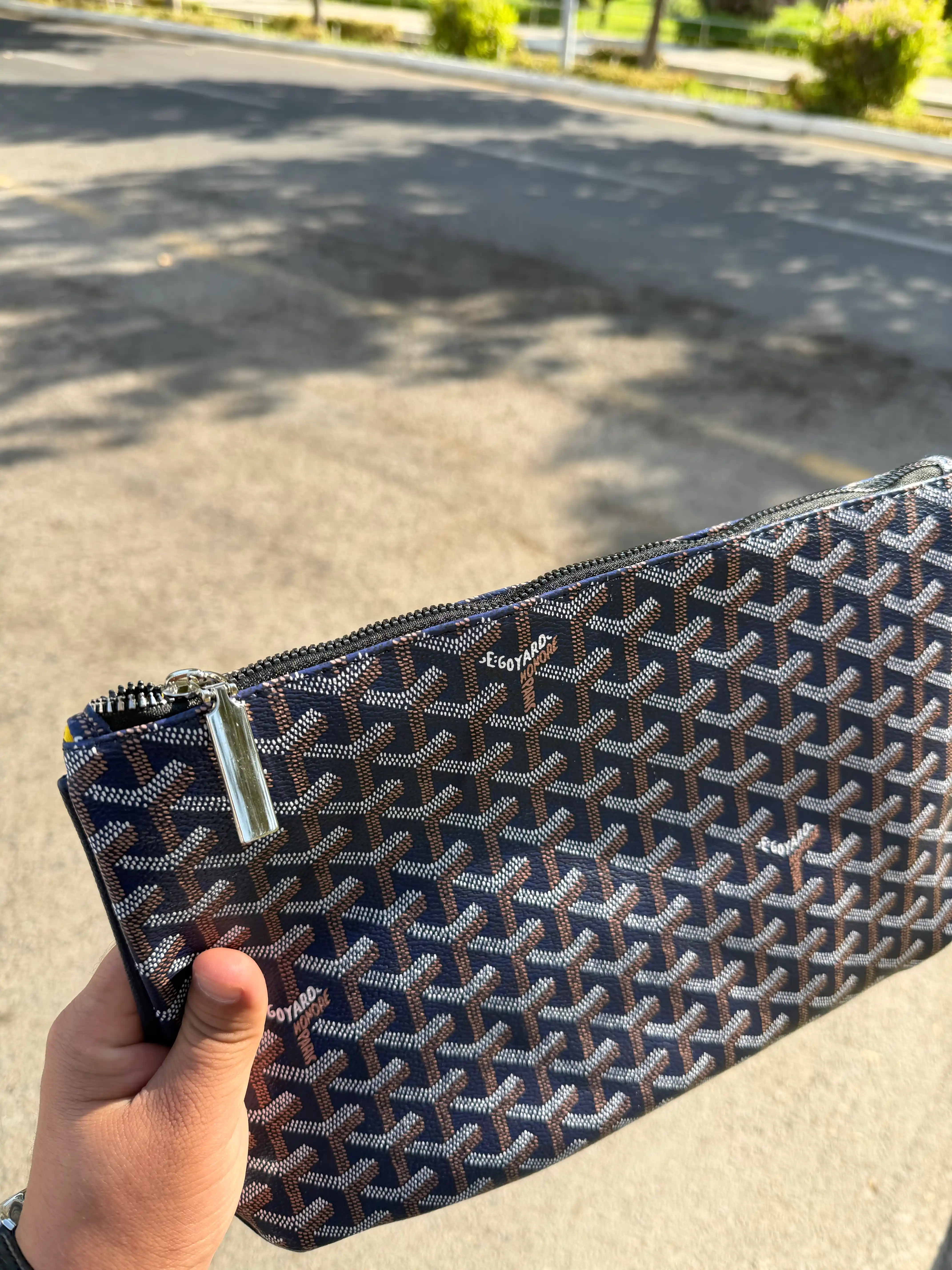 Мужская сумка Goyard, барсетка из эко-кожи, барсетка для мужчин, клатч, дипломат