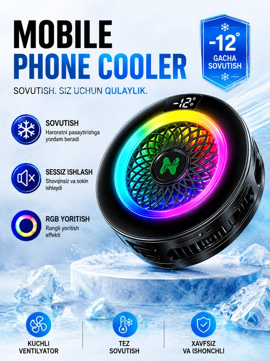 Telefon uchun kuller,Telefonlar va smartfonlar uchun sovutgich