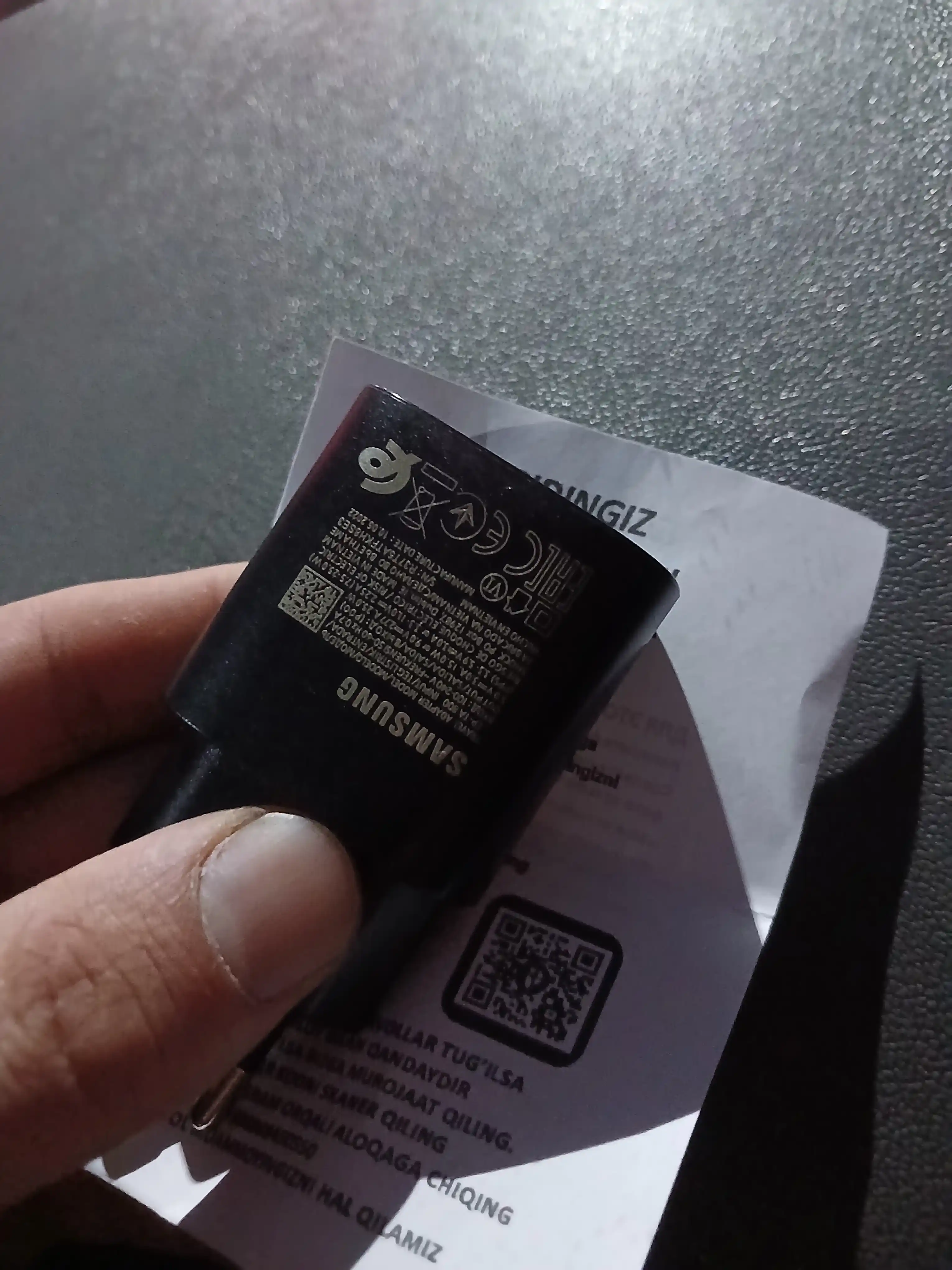 Samsung 25W USB-C PD Tezkor Zaryadlovchi Adapter EP-TA800 Original