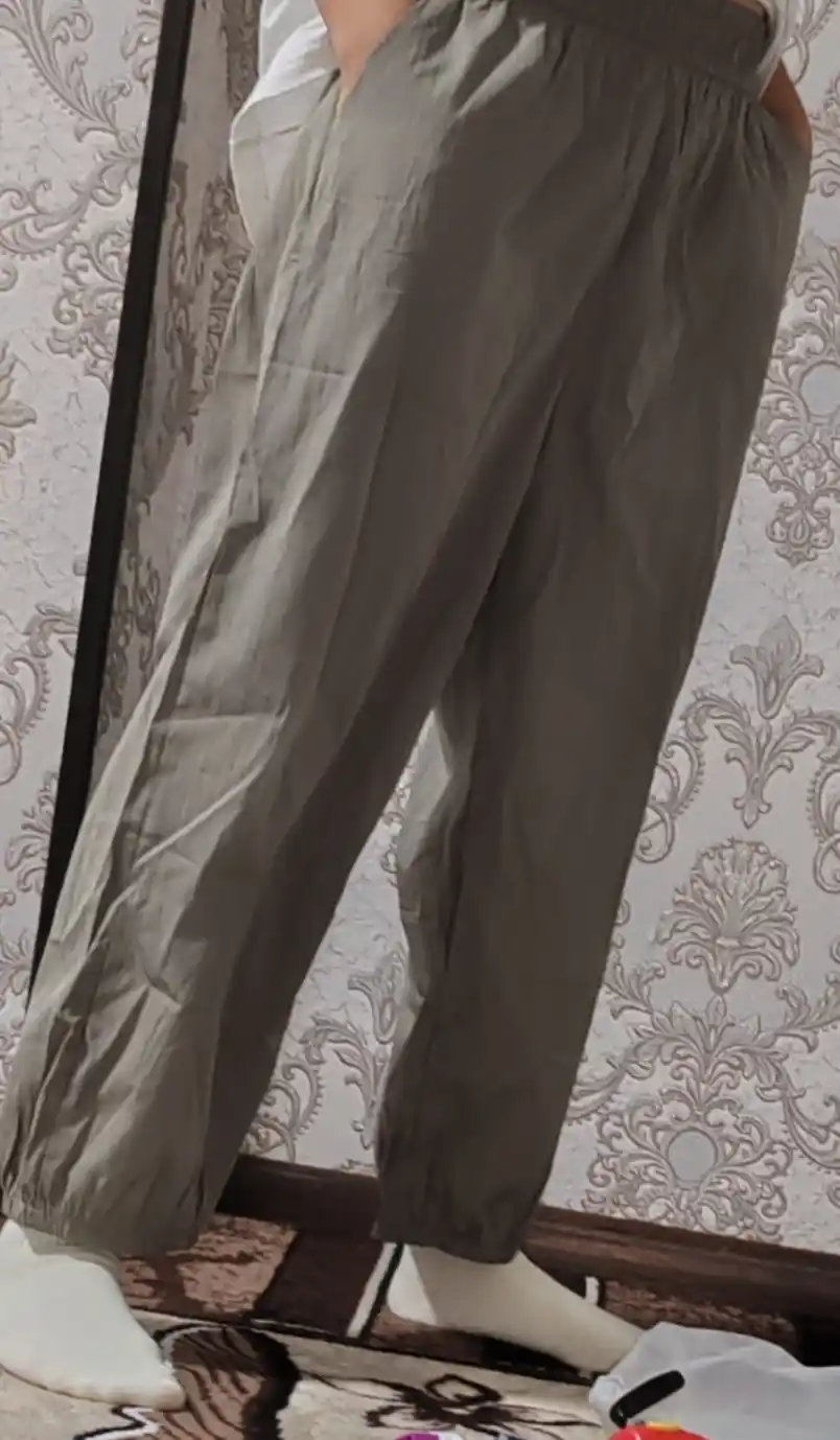 Ayollar keng sharovar shimi, yozgi havo o'tkazuvchan shoyi mato, Silk Breeze