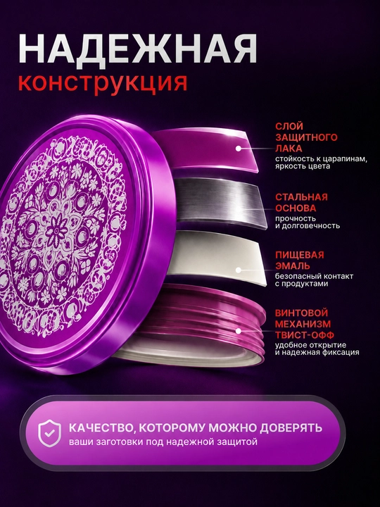 Крышки для банок винтовые, крышки для консервирования