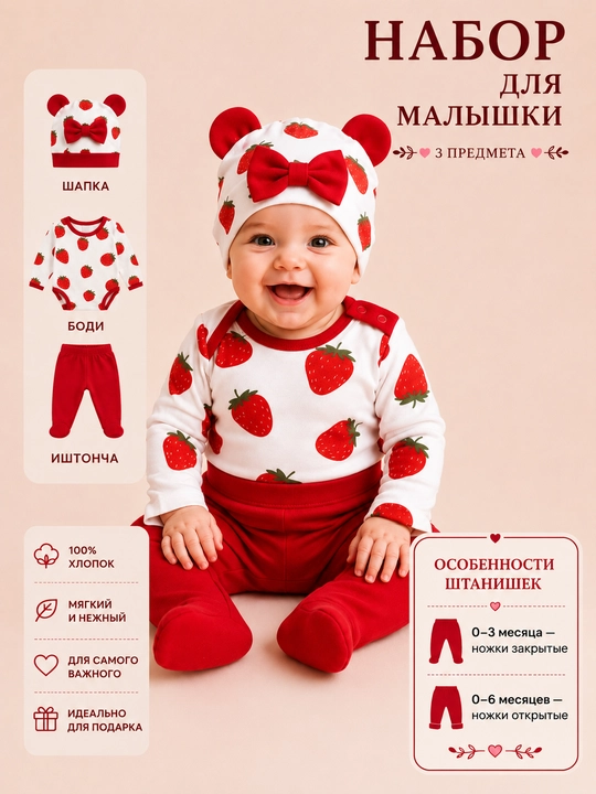 Yangi tug‘ilgan chaqaloq uchun kiyim, 0-6 oylik chaqaloqlar uchun xb kiyim, ishton, bodiy