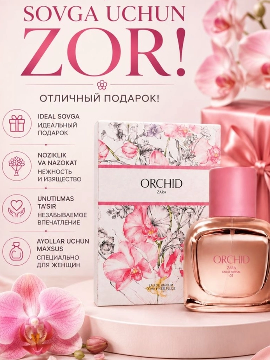 Ayollar uchun gulli xushbo‘y parfyum, 90 ml - 