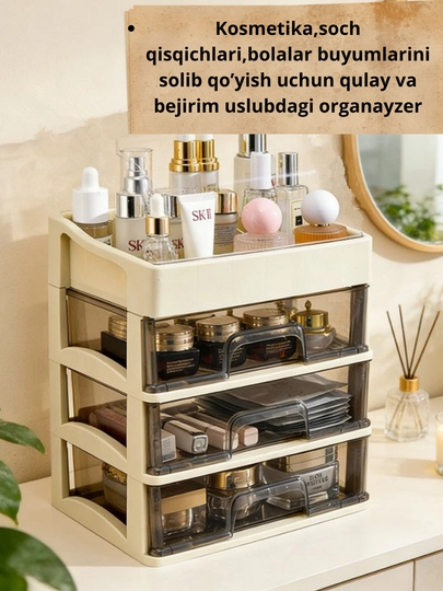 Kosmetika uchun organayzer — go‘zallik buyumlaringiz endi doimo tartibda!  - 