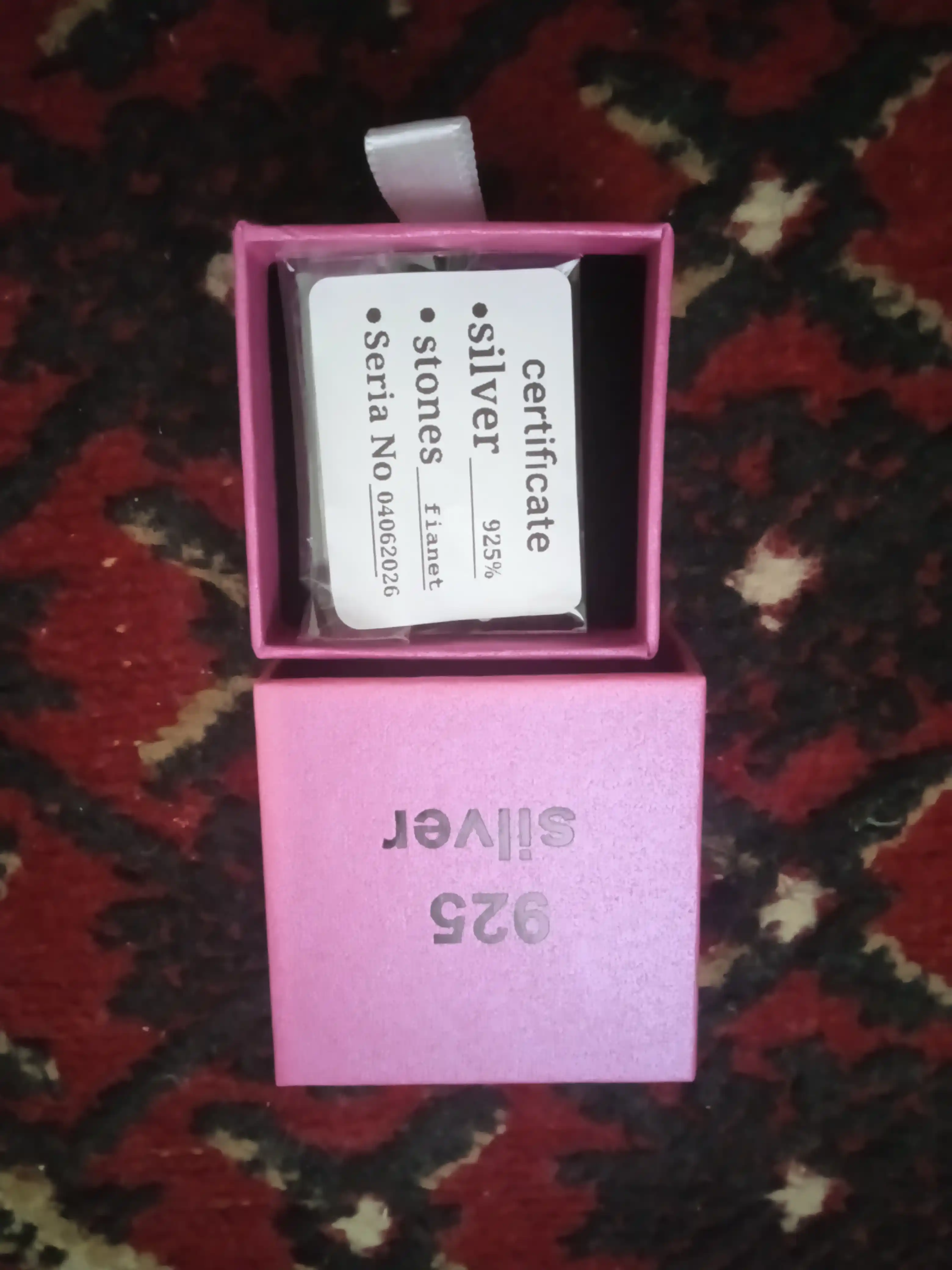 925 probali sterling kumush uzuklar