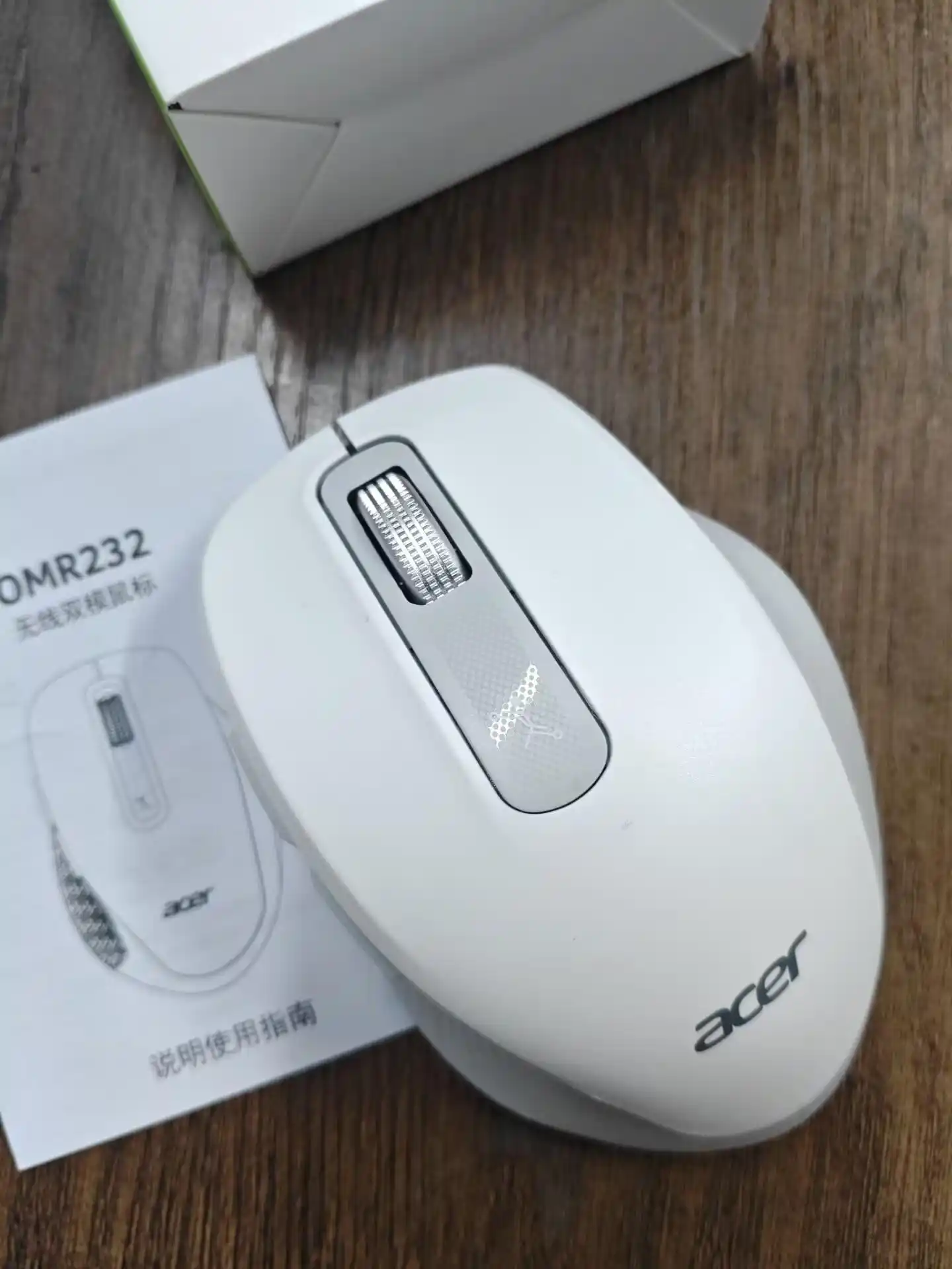 Acer OMR232 simsiz, ovozsiz sichqoncha, Bluetooth + 2.4G, ergonomik