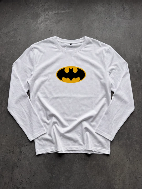 Erkaklar va ayollar uchun Batman Longslivi Oversize, 80% paxta, populyar dizayn - 