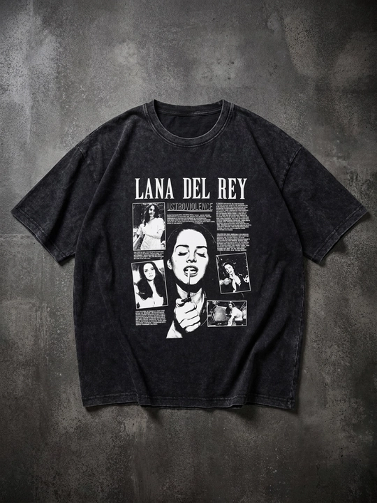 Lana Del Rey   OVERSIZE o‘lchamli erkaklar va ayollar futbolkasi, yozgi, uniseks - 