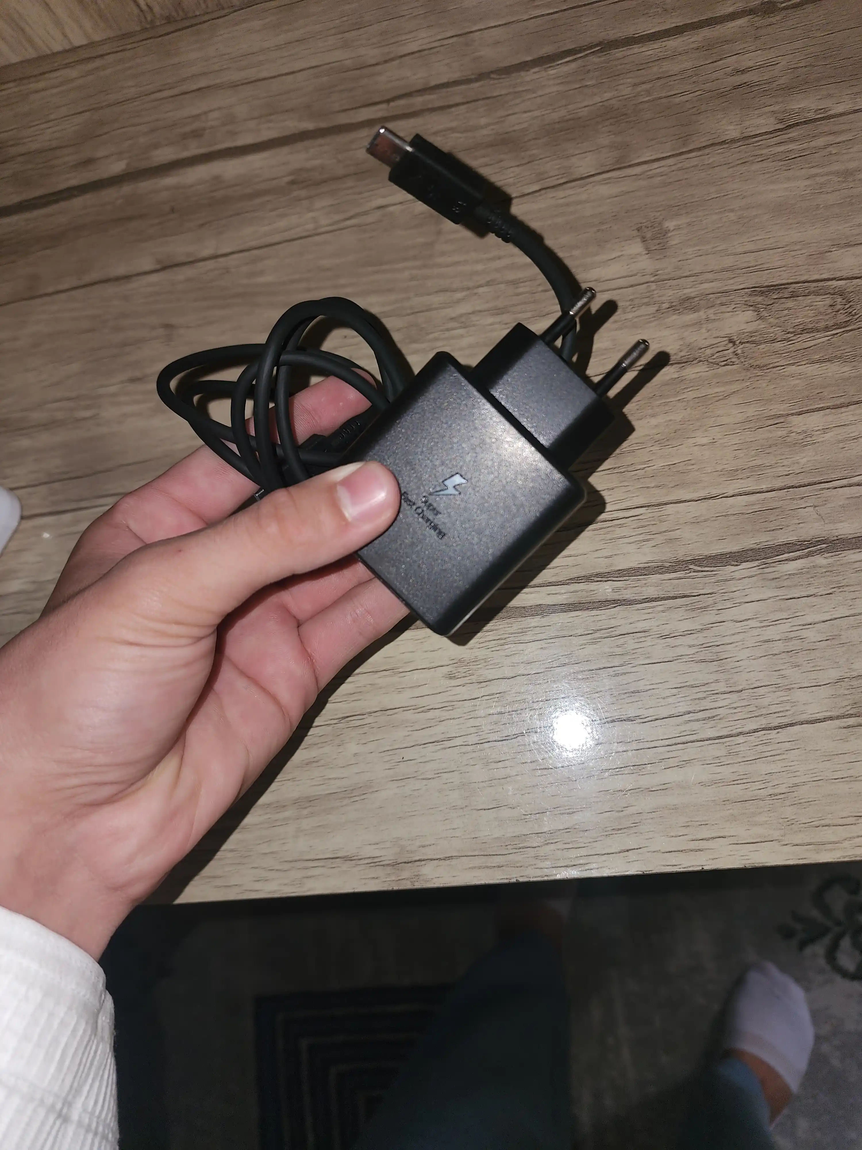 Быстрая зарядка, сетевое зарядное устройство Samsung Travel Adapter 45 Вт, с кабелем Type-C