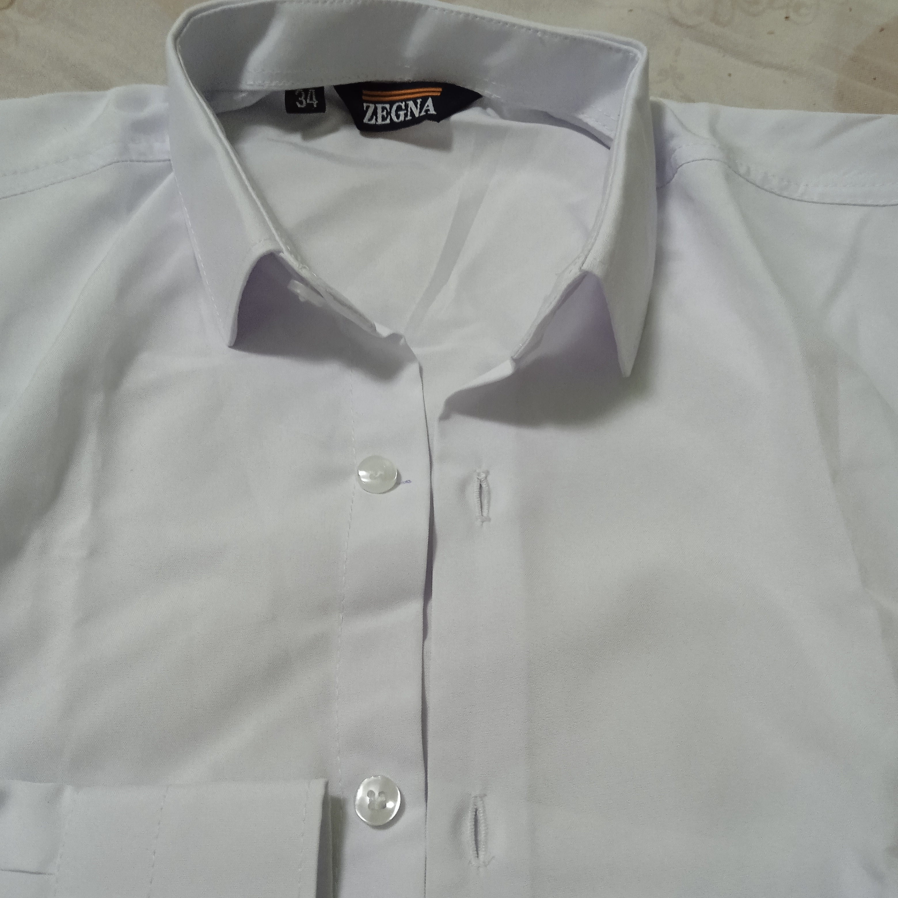 Рубашка для мальчика Slim Fit с длинным рукавом, качественная, школьная форма, 7-14 лет