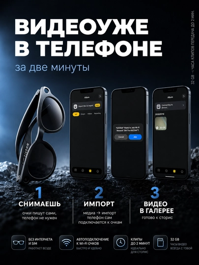 Kamera bilan smart ko‘zoynak, AI ochki, kamerali kozoynak, CY05,smart ko‘zoynak,1080P 8 MP