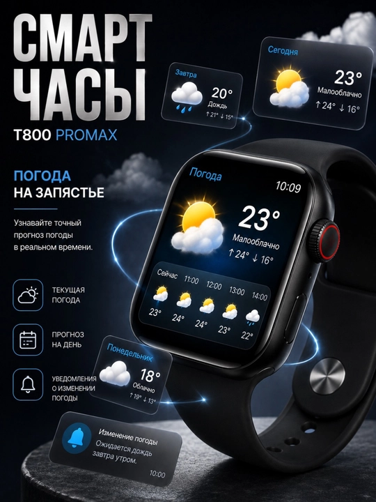 T800 pro max aqlli soat, Bluetooth qo‘ng‘iroqlar, sport va puls o'lchaydi, smart watch